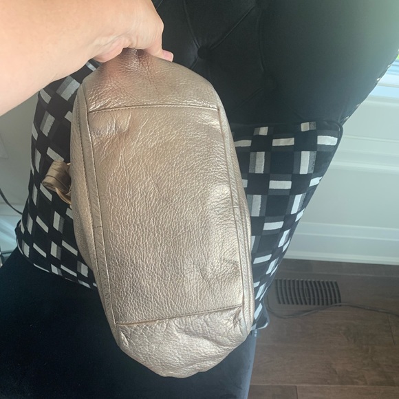 Coach Zoe Metallic Gold bag - medium - Picture 8 of 12
